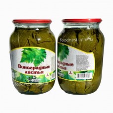 Листя виноградні для долми, консервовані «Ширин» premium 1 літр