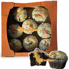 Мафін Великодній шоколадний з начинкою ''Молочна груша'' ящик 600 грам (опт по телефону в описі)