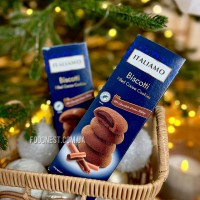 Бісквітне печиво  з какао «Italiamo Biscotti» з 40% кремовою начинкою (вага 150 грам) Італія