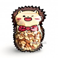 Мікс горіхів 300 грам (фундук бланшований, кеш'ю сушене ww320, мигдаль сушений)