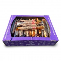 Вафельні трубочки з начинкою «Cannoli mix» мікс 4х смаків (1 кг або ящик 2,5 кг)