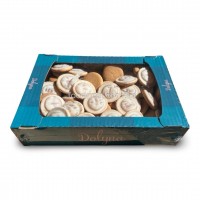 Печиво «Галіція» з желе зі смаком апельсину в білій кондитерській глазурі (ящик 1 кг)