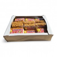 Кульки кукурудзяні «Хрустик Боб» з ірисом (в ящику 10 шт - блістери по 160 грам)