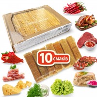 Чіпси золотисті «МІКС 10 СМАКІВ» упаковки по 100 грам (СВІЖІ терміни) Чіпси ящик 1 кг Чипси Жайвір