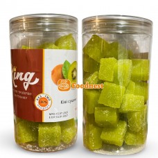 Мармелад зі смаком ківі «KING», мармеладні кубики з ківі, мармелад ківі (банка 500 грам)