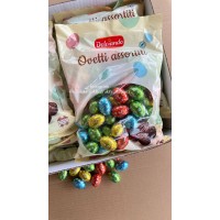 Шоколадні цукерки у формі яєць Dolciando Ovetti assortiti (упаковка 850 грам)